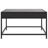Table basse avec LED infini noir 70x50x41 cm 631120631120