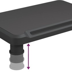 Support de moniteur Noir 38x24x10,5 cm 631121631121