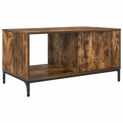 Table basse Chêne fumé 90 x 49 x 46 cm Bois d'ingénierie 631123631123