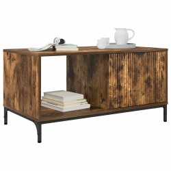Table basse Chêne fumé 90 x 49 x 46 cm Bois d'ingénierie 631123631123