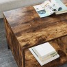 Table basse Chêne fumé 90 x 49 x 46 cm Bois d'ingénierie 631123631123