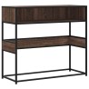 Table console chêne marron 90x35x80 cm bois d'ingénierie 631124631124