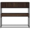 Table console chêne marron 90x35x80 cm bois d'ingénierie 631124631124