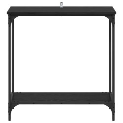 Table console Chêne noir 75 x 30.5 x 75 cm Bois d'ingénierie 631125631125