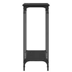 Table console Chêne noir 75 x 30.5 x 75 cm Bois d'ingénierie 631125631125