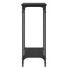 Table console Chêne noir 75 x 30.5 x 75 cm Bois d'ingénierie 631125631125