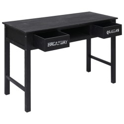 Table console Noir 110x45x76 cm Bois 631126631126