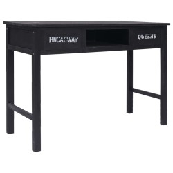 Table console Noir 110x45x76 cm Bois 631126631126