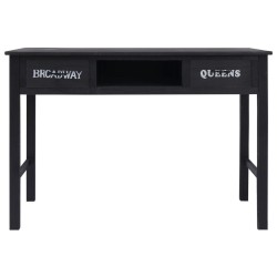 Table console Noir 110x45x76 cm Bois 631126631126