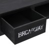 Table console Noir 110x45x76 cm Bois 631126631126