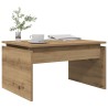 Table basse chêne artisanal 68x50x38 cm bois d'ingénierie 631127631127