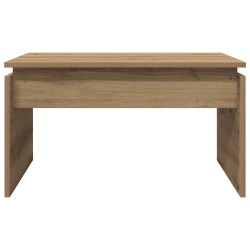 Table basse chêne artisanal 68x50x38 cm bois d'ingénierie 631127631127