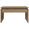 Table basse chêne artisanal 68x50x38 cm bois d'ingénierie 631127631127