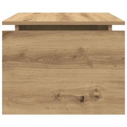 Table basse chêne artisanal 68x50x38 cm bois d'ingénierie 631127631127