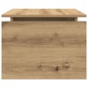 Table basse chêne artisanal 68x50x38 cm bois d'ingénierie 631127631127