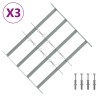 Grille de sécurité pour fenêtres avec 4 barres croisées 3 pcs 631128631128