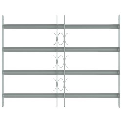 Grille de sécurité pour fenêtres avec 4 barres croisées 3 pcs 631128631128