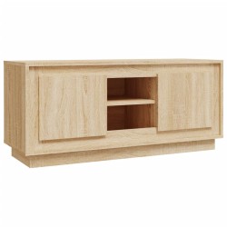 Meuble TV chêne sonoma 102x35x45 cm bois d'ingénierie 631134631134