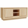 Meuble TV chêne sonoma 102x35x45 cm bois d'ingénierie 631134631134