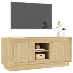 Meuble TV chêne sonoma 102x35x45 cm bois d'ingénierie 631134631134