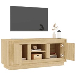 Meuble TV chêne sonoma 102x35x45 cm bois d'ingénierie 631134631134
