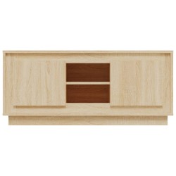 Meuble TV chêne sonoma 102x35x45 cm bois d'ingénierie 631134631134
