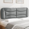 Coussin de tête de lit Hvar gris clair 160 cm tissu 631136631136