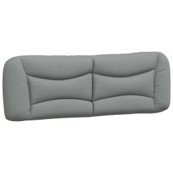 Coussin de tête de lit Hvar gris clair 160 cm tissu 631136631136
