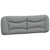 Coussin de tête de lit Hvar gris clair 160 cm tissu 631136631136