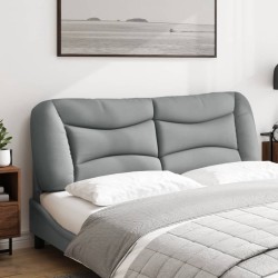 Coussin de tête de lit Hvar gris clair 160 cm tissu 631136631136