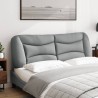 Coussin de tête de lit Hvar gris clair 160 cm tissu 631136631136