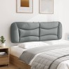 Coussin de tête de lit Hvar gris clair 160 cm tissu 631136631136