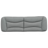Coussin de tête de lit Hvar gris clair 160 cm tissu 631136631136