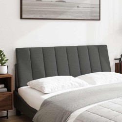Coussin de tête de lit Hanko gris foncé 120 cm tissu 631137631137