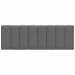 Coussin de tête de lit Hanko gris foncé 120 cm tissu 631137631137