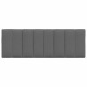 Coussin de tête de lit Hanko gris foncé 120 cm tissu 631137631137