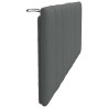 Coussin de tête de lit Hanko gris foncé 120 cm tissu 631137631137