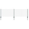 Clôture grillagée avec poteau 25 x 0,8 m Acier recouvert de PVC 631142631142