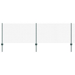 Clôture grillagée avec poteau 25 x 0,8 m Acier recouvert de PVC 631142631142