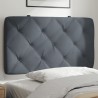 Coussin de tête de lit gris foncé 80 cm velours 631144631144