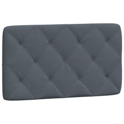Coussin de tête de lit gris foncé 80 cm velours 631144631144