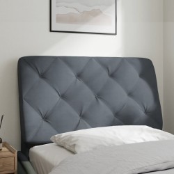 Coussin de tête de lit gris foncé 80 cm velours 631144631144