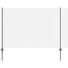 Clôture en fil soudé avec poteaux 25 x 1,6 m Gris Maille 631148631148