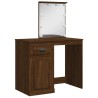 Coiffeuse avec lumières LED chêne marron 90x42x132,5 cm 631152631152