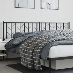  Tête de lit métal noir 200 cm 