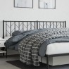  Tête de lit métal noir 200 cm 