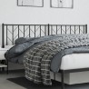  Tête de lit métal noir 200 cm 
