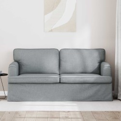 Canapé Gris clair 162 x 80 x 85 cm tissu 631175631175