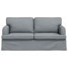 Canapé Gris clair 162 x 80 x 85 cm tissu 631175631175