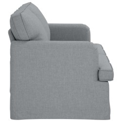 Canapé Gris clair 162 x 80 x 85 cm tissu 631175631175